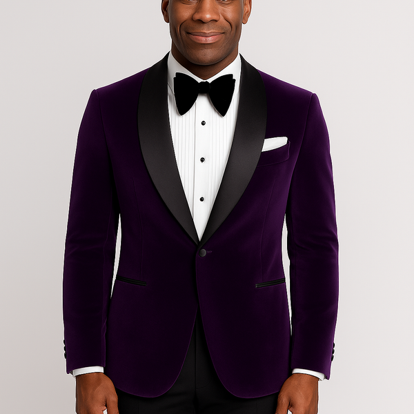 The Aubergine Royale Velvet Jacket