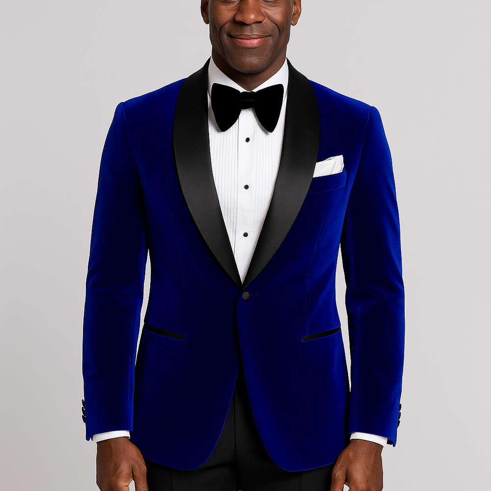 The Cobalt Velvet Jacket