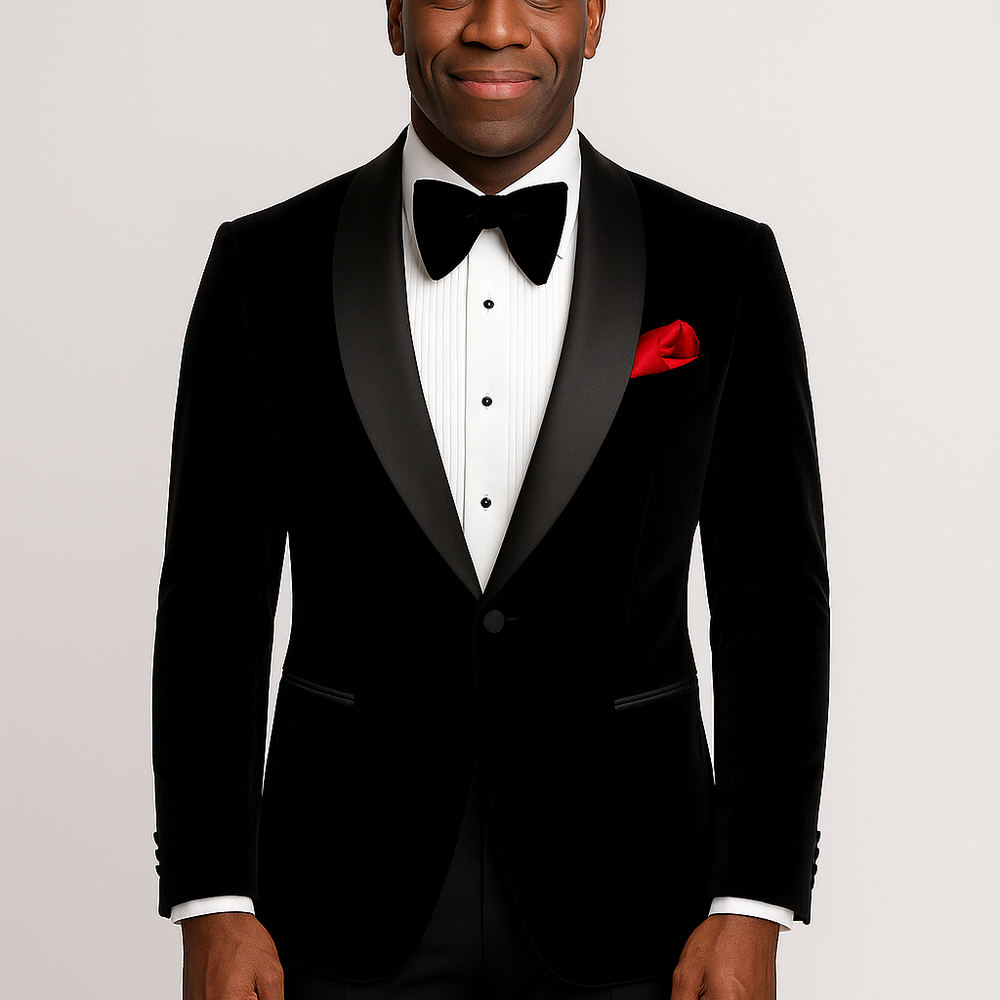 The Obsidian Noir Velvet Jacket