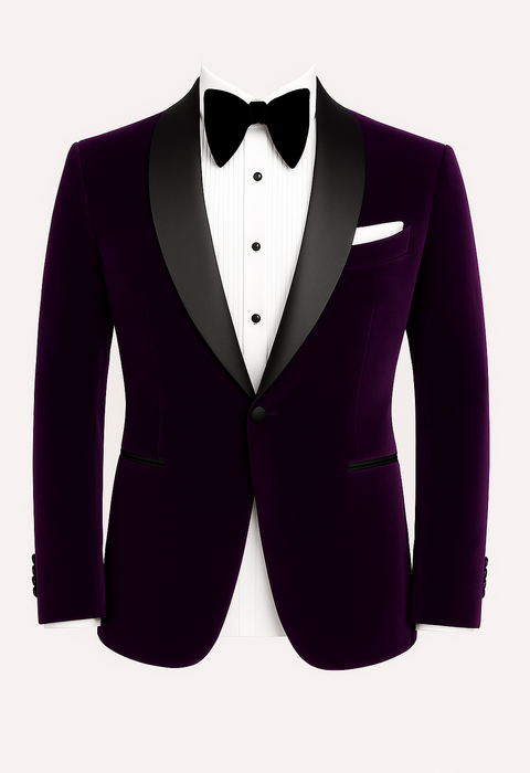 The Aubergine Royale Velvet Jacket